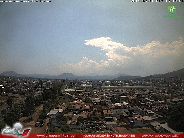 Uruapan, Mexico. Holiday Inn panorama